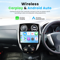 Autoradio Android Podofo 10 pouces avec Carplay/Android Auto sans fil 2+64G pour Nissan Note 2012-2021 GPS/WiFi Fournisseur OEM/ODM