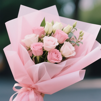 Papier d'emballage personnalisé pour bouquets de roses conservées pour la Saint-Valentin et le jour de l'amour Vente en gros Décoration intérieure et idées cadeaux