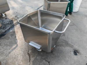Carro de transporte de carne de alta capacidad para la industria alimentaria, máquina procesadora de alimentos, planta de procesamiento de carne, carro para carne congelada - Product Image 2