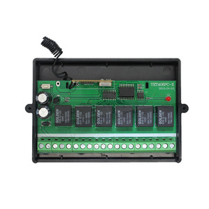 Sản xuất <span class=keywords><strong>Transmitter</strong></span> <span class=keywords><strong>433MHz</strong></span> RF 6 kênh cửa tự động Receiver cửa nhà để xe điều khiển YET406PC-X - Product Image 5