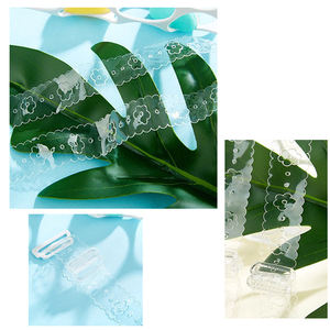 Correas <span class=keywords><strong>de</strong></span> hombro <span class=keywords><strong>de</strong></span> <span class=keywords><strong>silicona</strong></span> elásticas transparentes florales invisibles con sujetador elástico deslizante <span class=keywords><strong>de</strong></span> plástico ajustable tira <span class=keywords><strong>de</strong></span> sujetador <span class=keywords><strong>de</strong></span> <span class=keywords><strong>silicona</strong></span> - Product Image 5