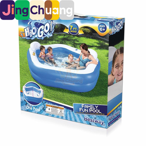 Piscine familiale Jingchuang54153 à deux anneaux et cinq coins, piscine pour enfants avec dossier, piscine à pagaies - Product Image 3