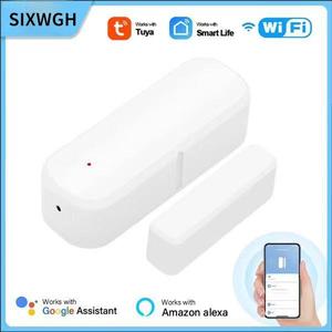 Sixwgh wifi thông minh từ cử<span class=keywords><strong>a</strong></span>/cử<span class=keywords><strong>a</strong></span> sổ cảm biến báo động hoạt động tuya/cuộc sống thông minh Google nhà điện năng thấp an ninh nhà khách sạn rvs ngoài trời - Product Image 2