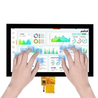 Layar Sentuh Polcd 10.1 inci Antarmuka RGB LVDS Panel Sentuh Kapasitif Multi-sentuh Modul LCD TFT