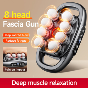 High Quality Professional Body Vibration Deep Tissue <strong>Massage</strong> Gun Best Budget Fascia Muscle Gun With 8 Heads - Product Image 3