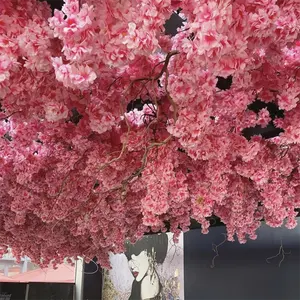 N-0208 Bulk Silk Cherry Blossom Branches Passion Artificial flowers Competitive Price For Home Wedding Decoration