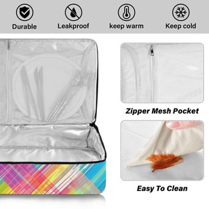 Sac isotherme de livraison de repas et de pique-nique grande capacité, design arc-en-ciel, pour garder au chaud ou au froid, sac à pizza isolé - Product Image 4