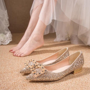 Factory Hot Sale New Styles Elegant Bridal Heels Luxury Weddings Shoes for Women - Product Image 5