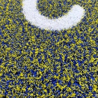 Mehrfarbiger Logo-Fitnessboden, individuell anpassbar, für Gym-Schlitten, 15 mm PE-Material, Größenanpassung, hochwertige Kunstrasenmatte
