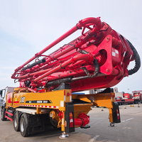 Camion pompe à béton Sany 51m d'occasion, diesel, Euro 5, modèle 2020, rendement stable, entièrement inspecté, prêt à être expédié, grande capacité