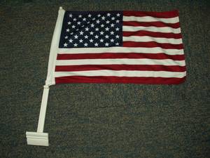 Профессиональный изготовленный на заказ двойной стежок полиэстер цифровая печать Американский США сублимационный флаги окна автомобиля с полюсом - Product Image 6