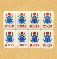 Mahjong de la marque St Claire, collection The Origins, Mahjong américain, 160 tuiles, ton ivoire, acrylique, pour les jeux en intérieur