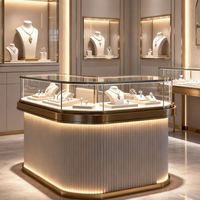 Vitrine de présentation en verre pour magasin, prix usine, en vente, pour bijoux, comptoir de centre commercial, kiosque à bijoux
