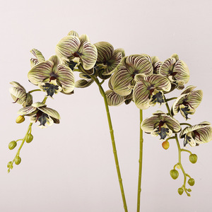 Orquídea Phalaenopsis Artificial de 8 Cabezas, Plástico PU de Alta Simulación, Decoración para Bodas - Product Image 1