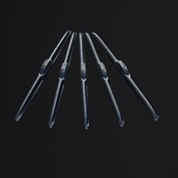 Plumas Limpiaparabrisas Híbridas Duraderas T161, Sistema Multiadaptador Universal TESLA, 26 Pulgadas, Goma Natural Negra para Corolla, Rav4, Auris