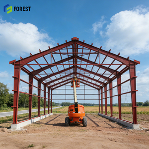 โรงงานโครงสร้างเหล็กดีไซน์ทันสมัยสีเขียวขนาด 15x30x10 เมตร สำหรับงานนิทรรศการ ความแข็งแรงสูง ยี่ห้อชั้นนำ พร้อมห้องเย็น - Product Image 1