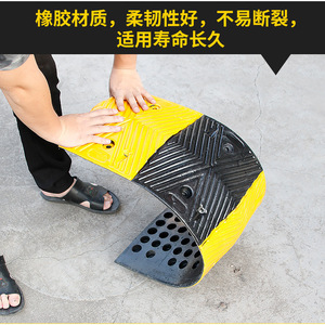 Pente de ralentissement en caoutchouc épaissie 15-25 mph, installation fixe pour routes, autoroutes, résidences et entrées de garage - Product Image 4