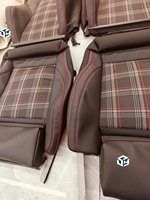 Housses de siège de voiture universelles de luxe en vinyle PU, ensemble complet, compatibles avec les airbags, respirantes, adaptées aux voitures, camions, SUV