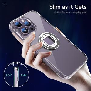 Nuova Custodia <span class=keywords><strong>Trasparente</strong></span> per Cellulare <span class=keywords><strong>con</strong></span> Supporto ad Anello Magnetico in Metallo per <span class=keywords><strong>iPhone</strong></span> 14 13 12 <span class=keywords><strong>11</strong></span> Pro Max XS XR - Product Image 4