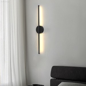 Minimalist Modern Iron <b>LED</b> Wall Lamp with Sensor Control Dimmable <b>Magnetic</b> Mount for Bedroom and Living Room - Product Image 2