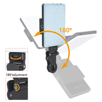 Lampu Video LED MAMEN Full 360 Color Output dengan Cermin Rias dan Lampu LED USB, Lampu Isi Mini LED untuk Fotografi Warna
