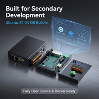 TM-CP2B-P Industrial Edge Gateway RK3506 DIN Rail RS485 CAN FD IoT Gateway untuk Otomasi Industri Pabrik Cerdas 4G LTE