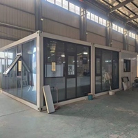 Maison préfabriquée en conteneur de 20 pieds, maison modulaire en kit pour bureau, dortoir, camp