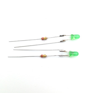 Lampe indicatrice LED pré-câblée 220V avec résistance, néon 3mm/5mm pour panneaux d'alimentation et électronique DIY - Product Image 2