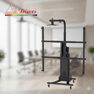 รถเข็นไวท์บอร์ดแบบอินเทอร์แอคทีฟ ควบคุมด้วยรีโมท ปรับความสูงได้ 100-150 ซม. รองรับโปรเจคเตอร์ เส้นผ่านศูนย์กลาง 390 มม. รับน้ำหนักได้ 50 กก. - Product Image 4