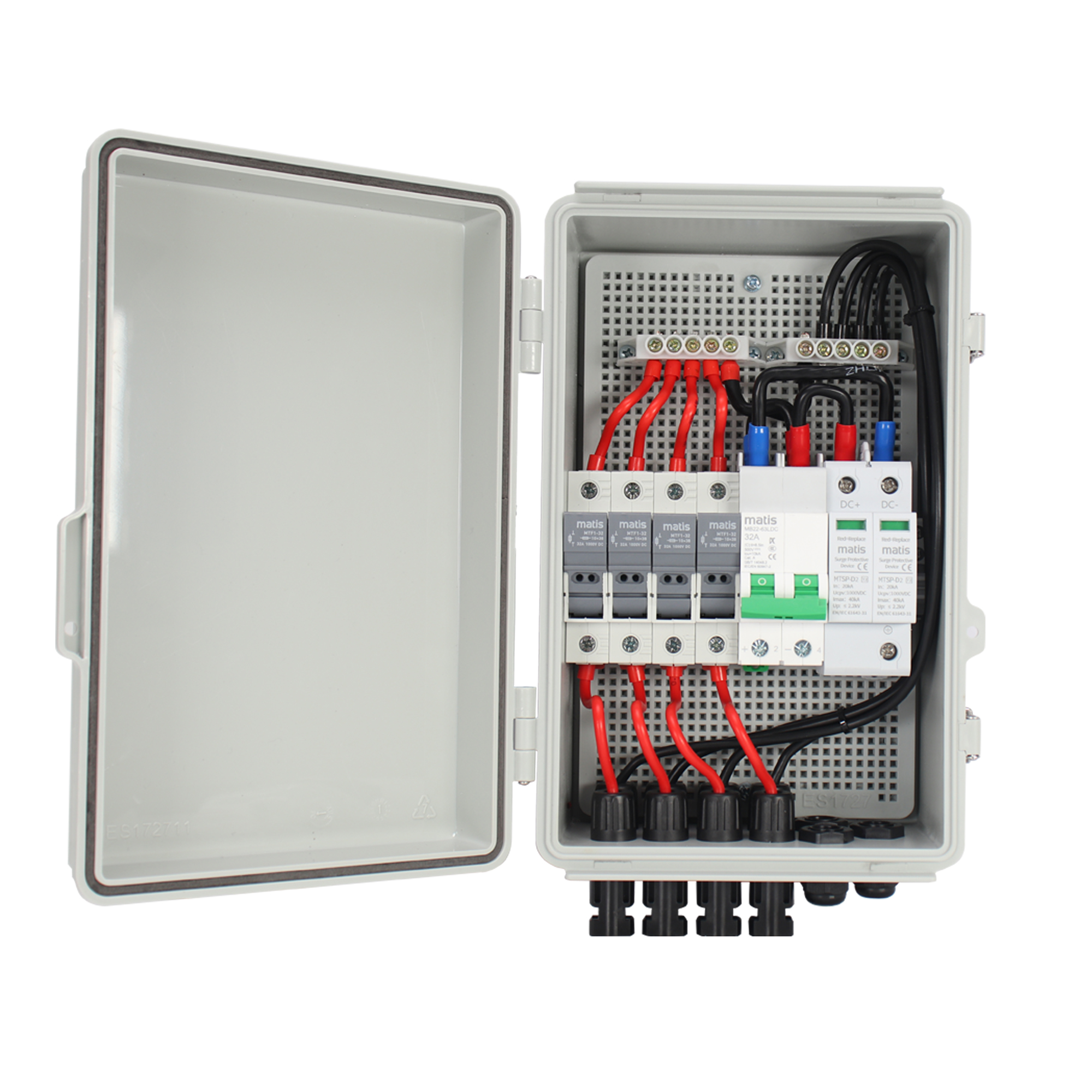 Оптовая продажа, водонепроницаемая электрическая фотоэлектрическая комбайнерная коробка Ip65 на 1-6 струн постоянного тока, 1500 В, комбайнер солнечных панелей, комбайнер солнечных батарей