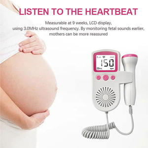 <span class=keywords><strong>Doppler</strong></span> saku Ultrasound rumah, Monitor detak jantung janin <span class=keywords><strong>Doppler</strong></span> kehamilan bayi detektor detak jantung Lcd lampu latar pengukur denyut jantung - Product Image 2