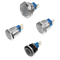 Certification CE RoHS — boutons poussoirs personnalisés, de 22mm, étanche, en métal, pendentif/verrouillage, série
