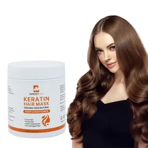 Private Label Deep Conditioner 100% Masker Rambut Alpukat Organik untuk Perawatan Rambut Kering atau Rusak Masker Rambut Keratin