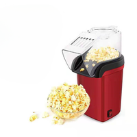 Fabricants de pop-corn portables ménage 110V 220V 1200W Mini Machine à pop-corn automatique fabricant de pop-corn à Air chaud pour la maison