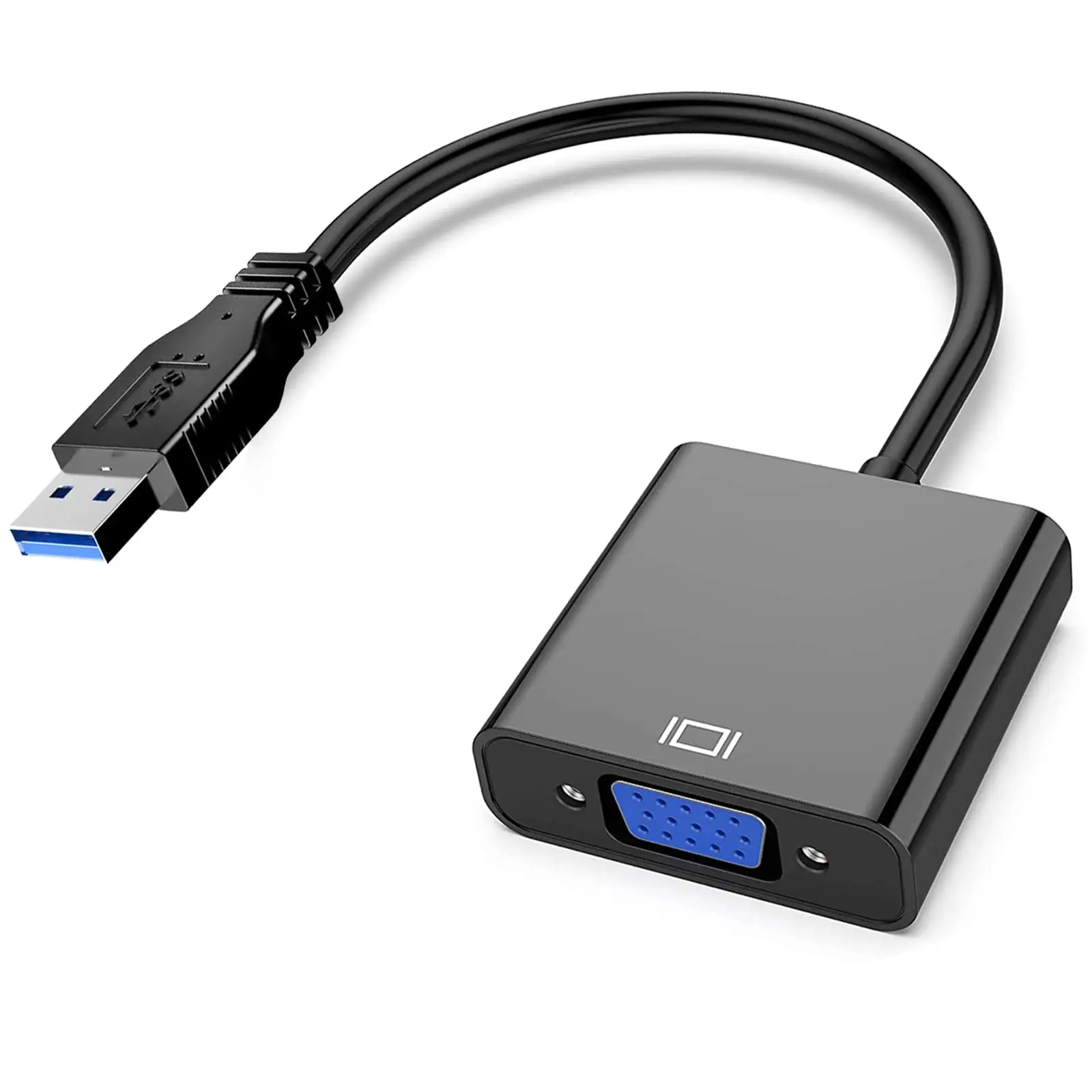 USB 3.0 to VGA Adapter Multi-Display Support PC Laptop Monitor Projector HDTV Compatible Windows 7/8/10/11 Video Converter