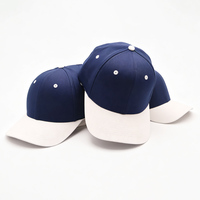 Nieuw ontwerp outdoor 6-panel tweekleurige petten OEM aangepaste logo gestructureerde heren pet van hoge kwaliteit op maat gemaakte sport baseball pet