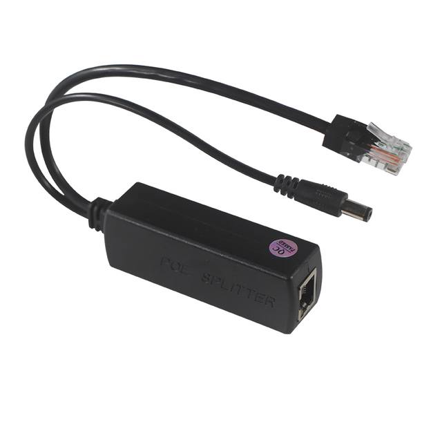 Input Gigabit 12V 24V 48V Passive Poe Injector Splitter Kit Set Dc Rj45 Power Cord for Ip Phone and Camera
