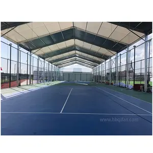 Carpa de PVC para exteriores, estructura de Padel, cancha de tenis con cubierta de techo