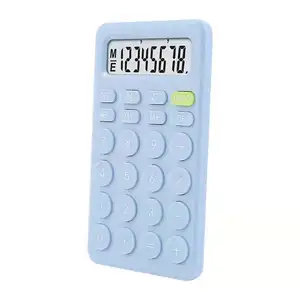 Mini calcolatrice elettronica portatile semplice promozionale a 8/12 cifre in diversi colori per studiare il lavoro