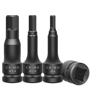 ประแจหกเหลี่ยม 1/2 นิ้ว เหล็ก Cr-Mo H6 H10 H14 อุปกรณ์เสริมเครื่องมือลม - Product Image 1