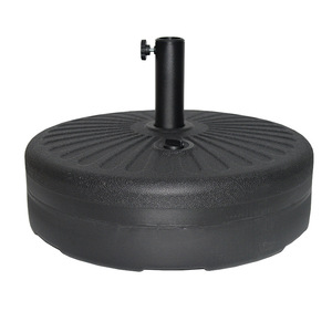 Base de sombrilla para patios envejecidos redondos resistentes para exteriores Base de sombrilla con poste de acero - Product Image 5