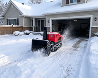 Souffleuse à neige diesel sur chenilles télécommandée robuste avec livraison DDP pour ferme, quartier résidentiel, parking, route urbaine