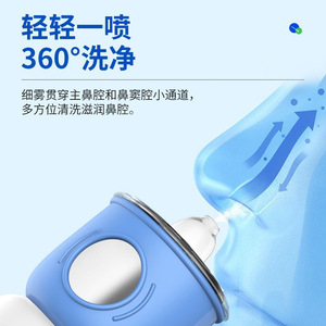 เครื่องล้างจมูกแบบพกพา Medcodes สำหรับเด็ก คุณสมบัติมาตรฐาน ใช้ทำความสะอาดจมูกที่บ้านและระหว่างเดินทาง - Product Image 2