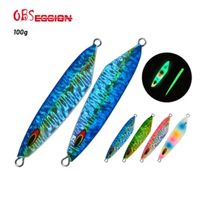 OBSESSION-Papel láser japonés de hundimiento lento, 56 #100g, 110mm, Micro señuelos de plomo para pesca, accesorios de aparejos de pesca de agua salada brillantes