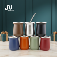 Taza de Yerba Mate de Doble Capa de Acero Inoxidable, Personalización de Color, Set de Regalo Cultural, Regalos Corporativos, Paquete Personalizado