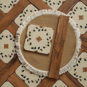 Piastrelle Floreali in Stile <span class=keywords><strong>Antico</strong></span>, Piastrelle Effetto Legno Retrò per Cucine, Balconi, Sale da Tè, Caffetterie, B&B, Ingressi - Product Image 1
