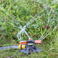 Arroseur rotatif automatique à 360 degrés DaringFish pour jardin, pelouse et terres agricoles, matériau ABS, diamètre 0,66-11 m