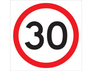 Panneau de signalisation routière de sécurité, panneau de signalisation de limitation de vitesse, panneau de signalisation mobile en aluminium, film réfléchissant de première qualité, protection UV - Product Image 3