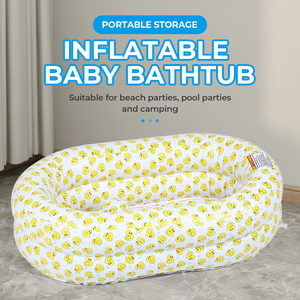 Baignoire gonflable pliable en PVC pour bébé, <span class=keywords><strong>mini</strong></span> spa avec <span class=keywords><strong>colonne</strong></span> antidérapante pour enfants, famille, jardin - Product Image 1
