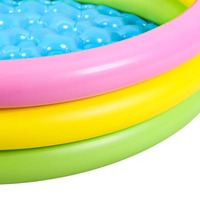 PVC Aufblasbarer Schwimmpool mit Blasenboden für Kinder & Babys zum Angeln & Sandspielen Bällebad